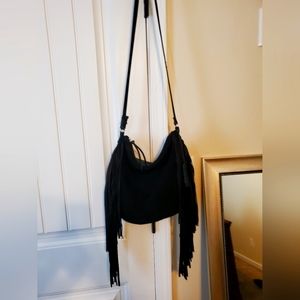 Nine West Satchel style purse with side fringes!